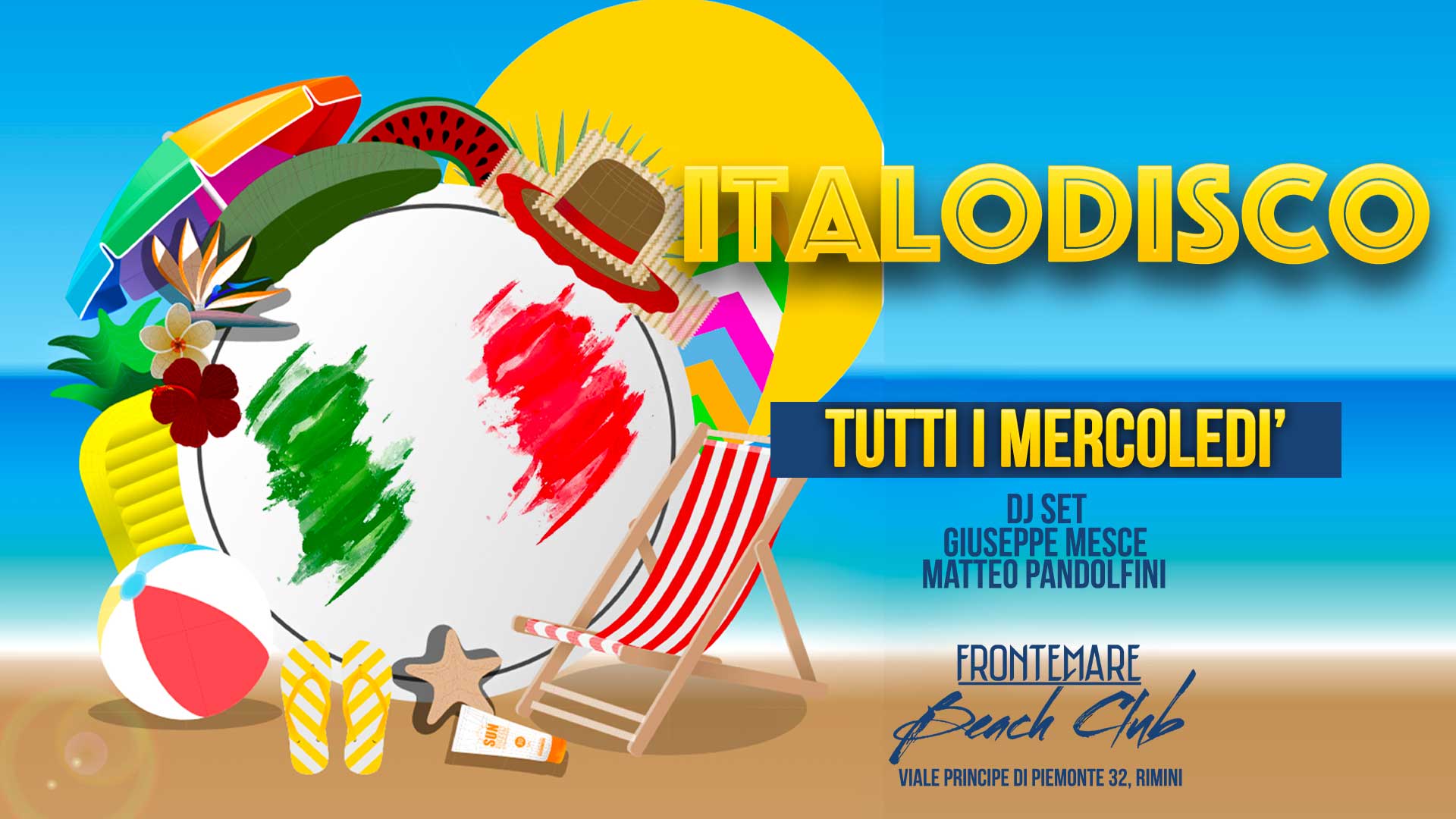italodisco, musica italiana, tutti i mercoledì, frontemare rimini